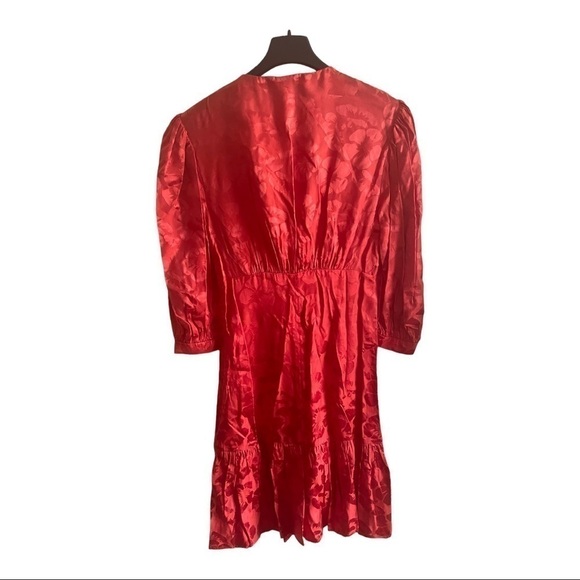 SANDRO Azelie silk-blend mini dress (red) - Picture 10 of 16